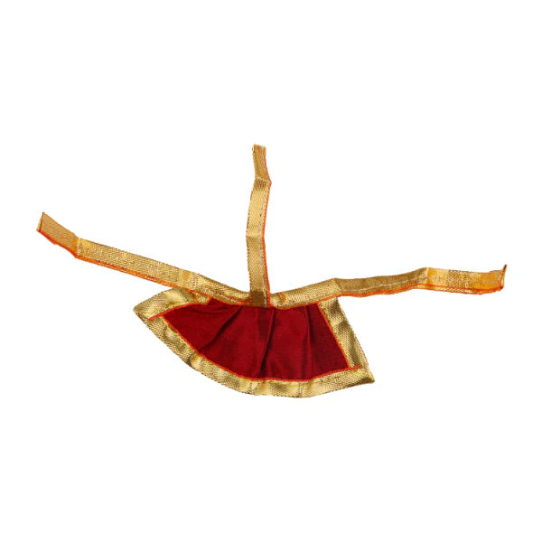 Amman Pavadai- 1.5 Inches | Satin with Jari Border Mata Poshak/ Devi Vastra for Deity/ Assorted Colour - Image 7