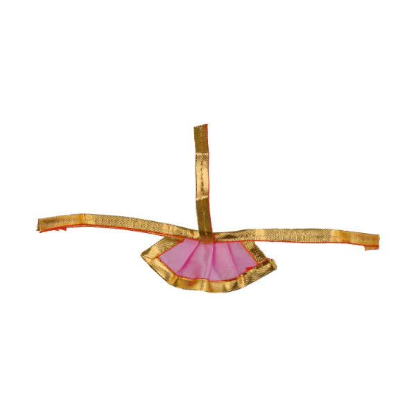 Amman Pavadai- 1.5 Inches | Satin with Jari Border Mata Poshak/ Devi Vastra for Deity/ Assorted Colour - Image 8