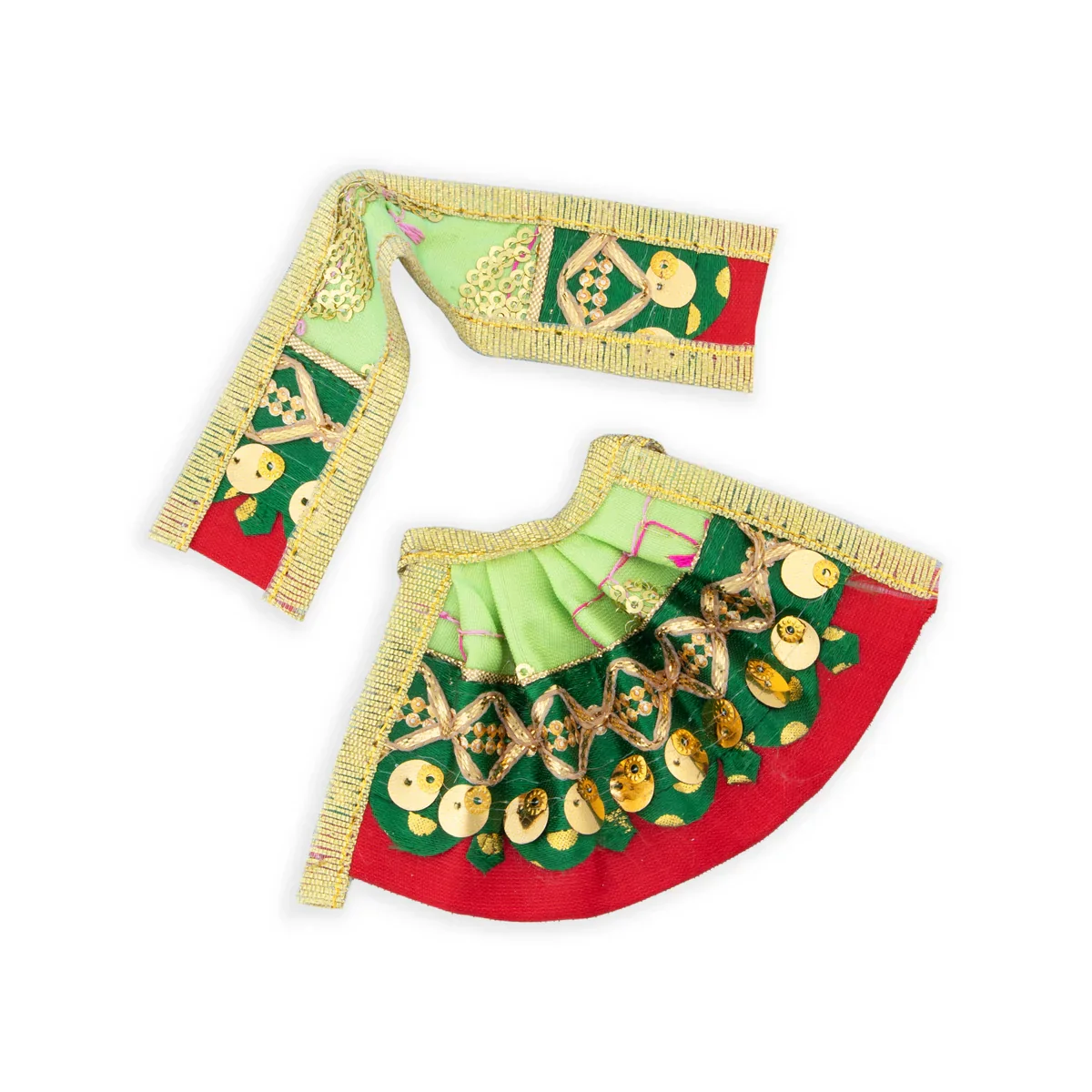 Amman Pavadai - 2 Inches | Devi Dress/ Mata Dress for Deity - Image 5