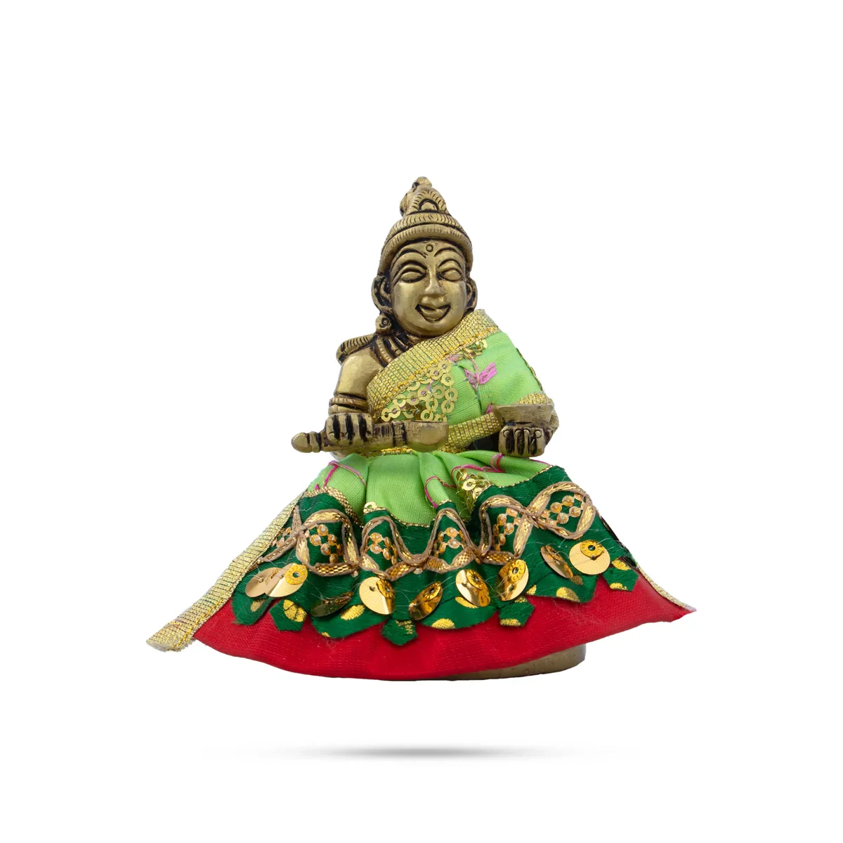 Amman Pavadai - 2 Inches | Devi Dress/ Mata Dress for Deity - Image 7