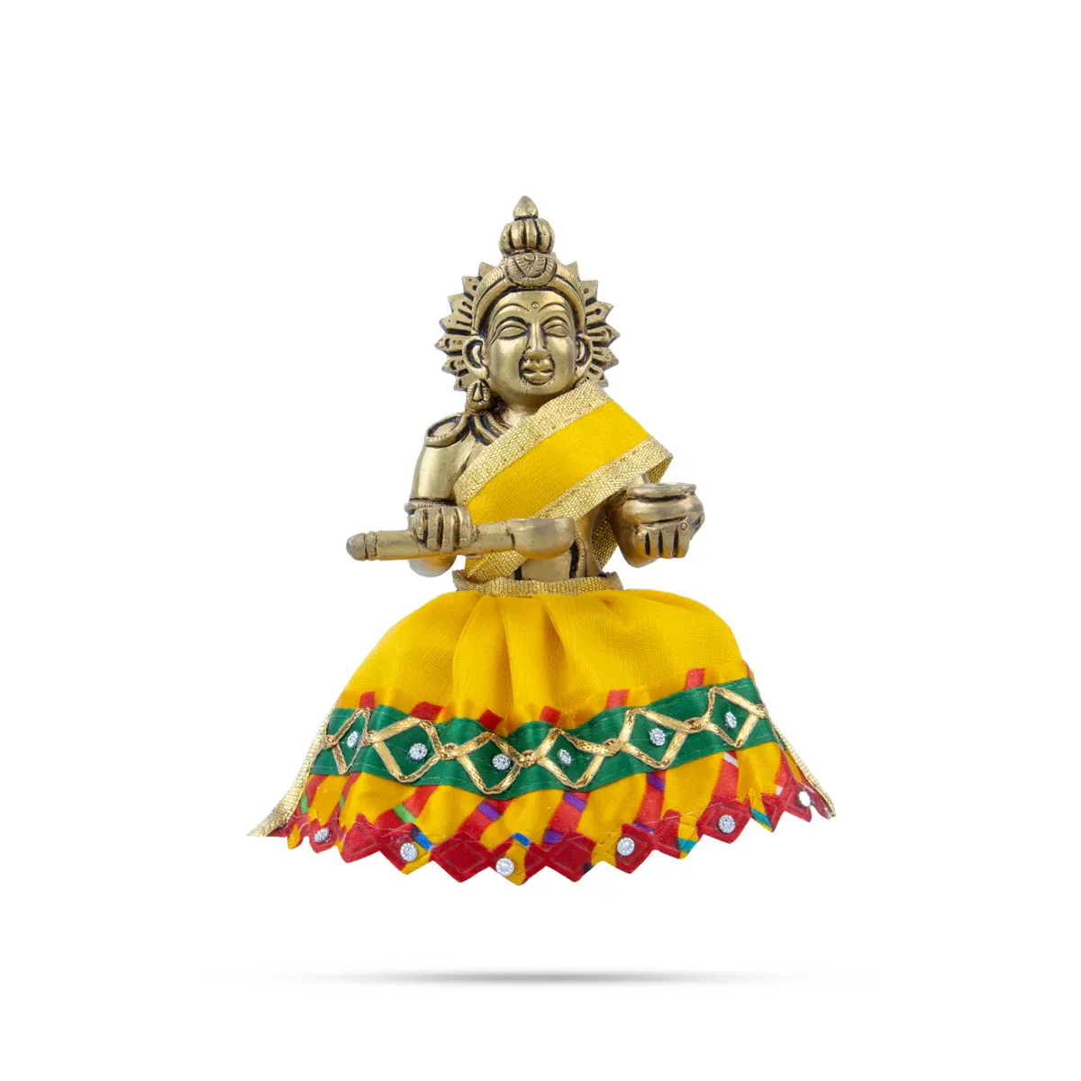 Amman Pavadai - 3 Inches | Devi Dress/ Mata Dress for Deity - Image 13