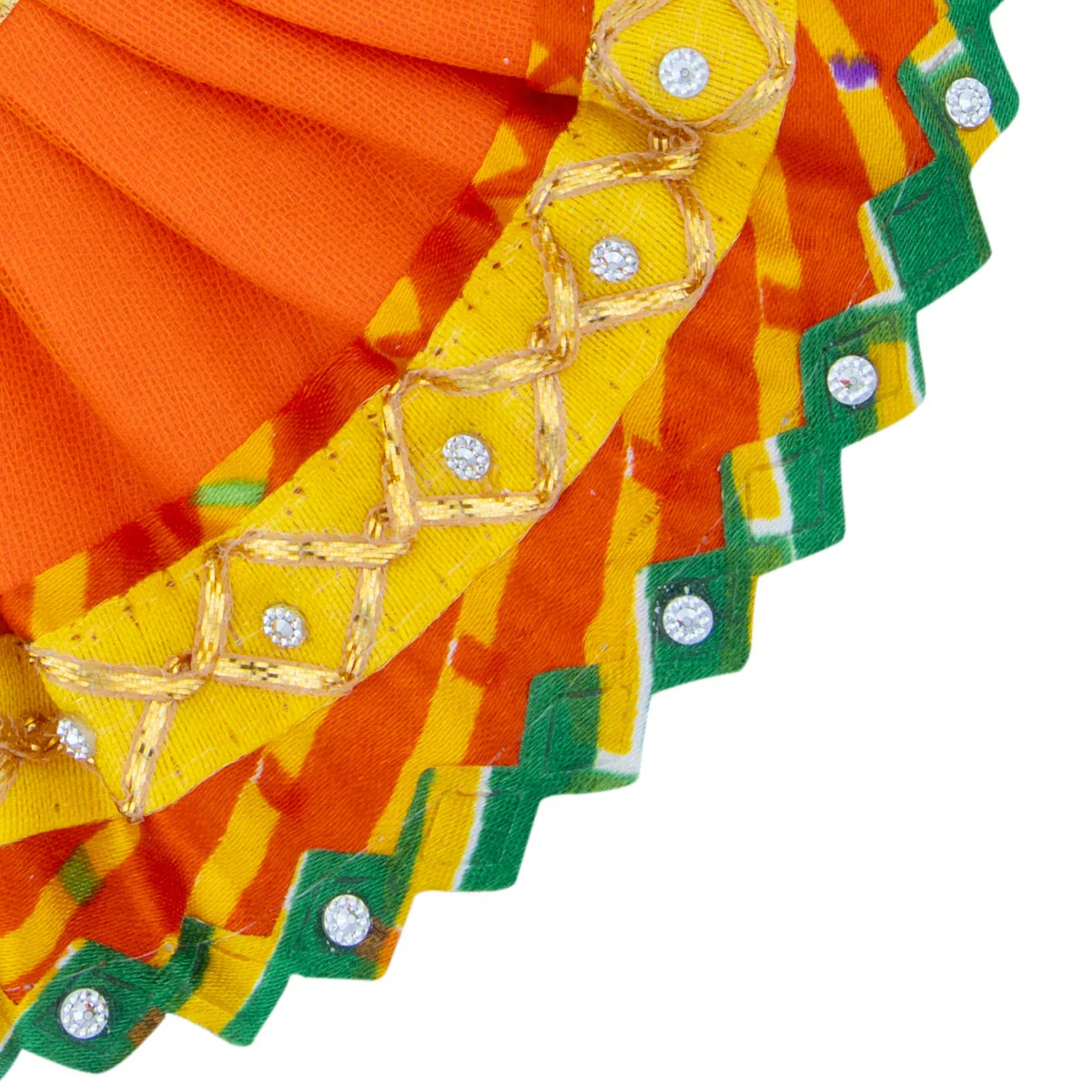 Amman Pavadai - 3 Inches | Devi Dress/ Mata Dress for Deity - Image 15