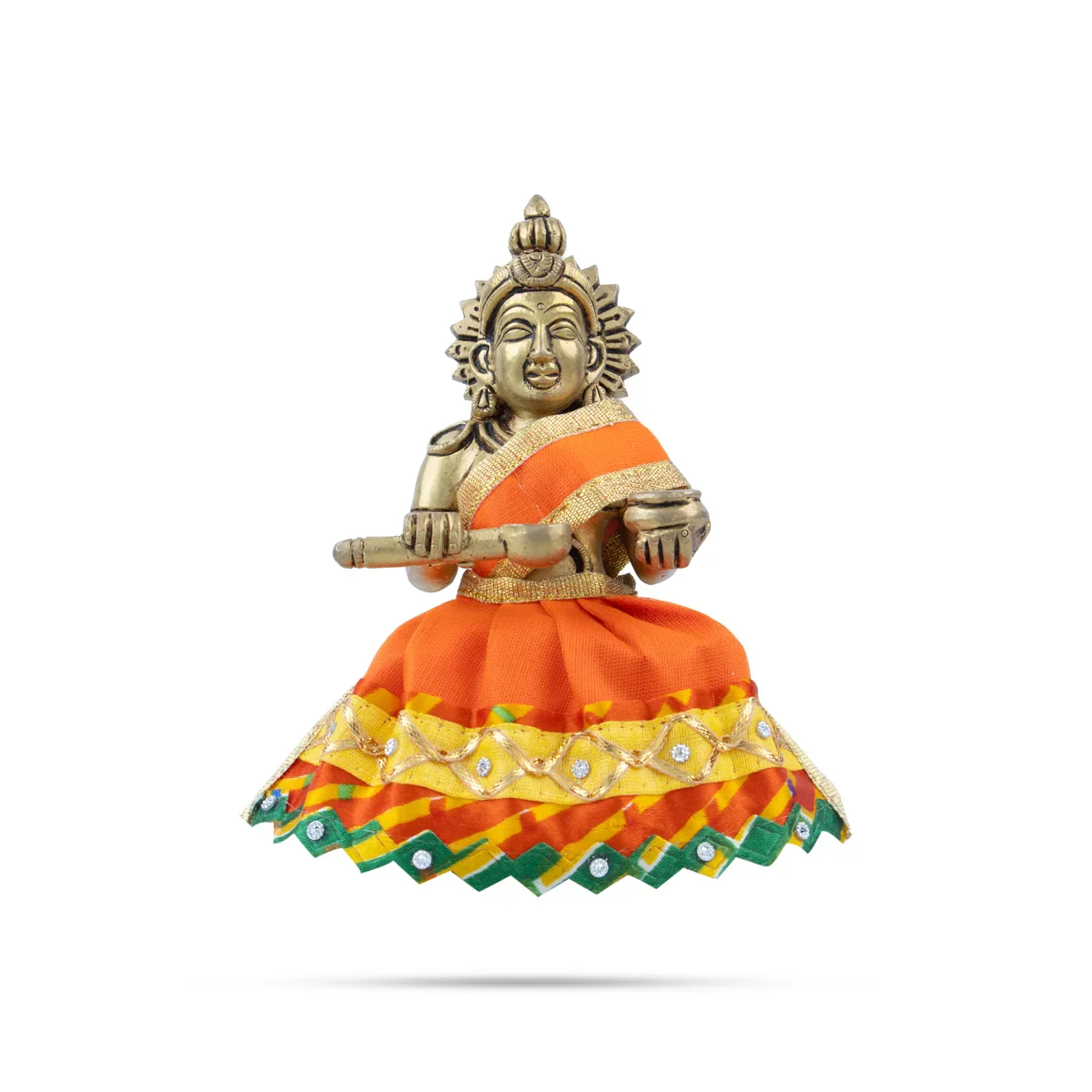 Amman Pavadai - 3 Inches | Devi Dress/ Mata Dress for Deity - Image 16