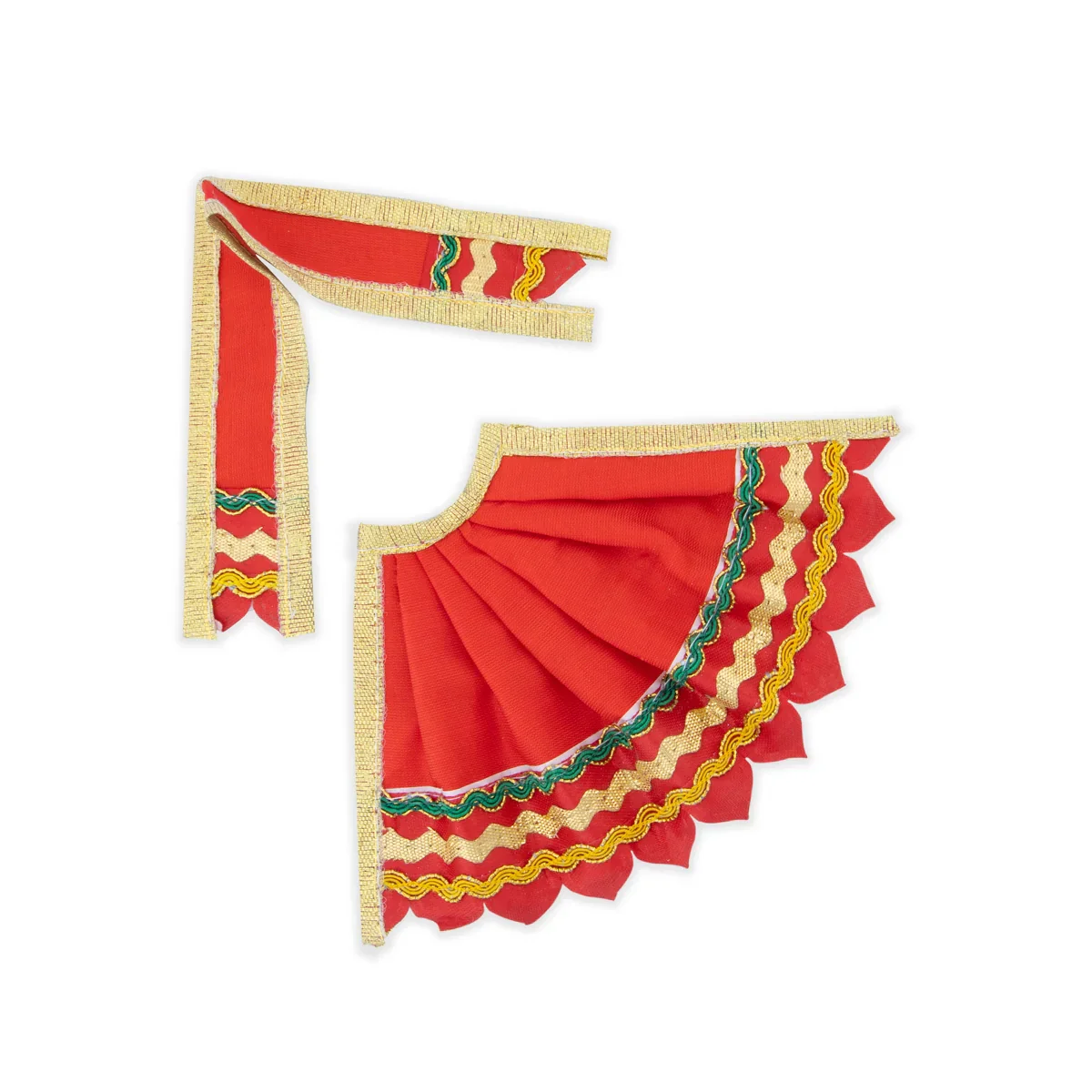 Amman Pavadai - 3 Inches | Devi Dress/ Mata Dress for Deity - Image 2
