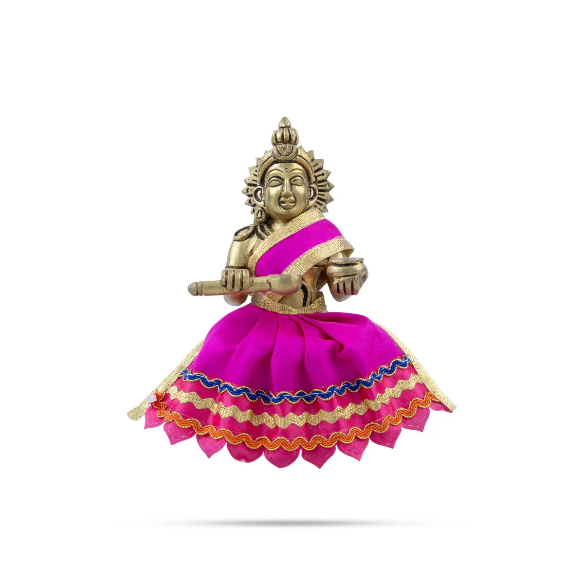 Amman Pavadai - 3 Inches | Devi Dress/ Mata Dress for Deity - Image 7