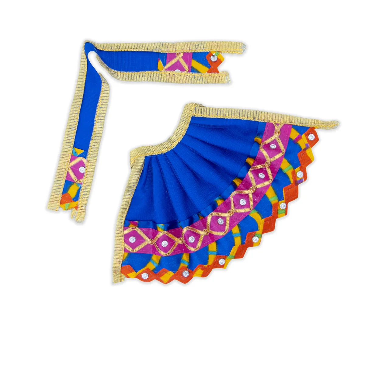 Amman Pavadai - 3 Inches | Devi Dress/ Mata Dress for Deity - Image 8