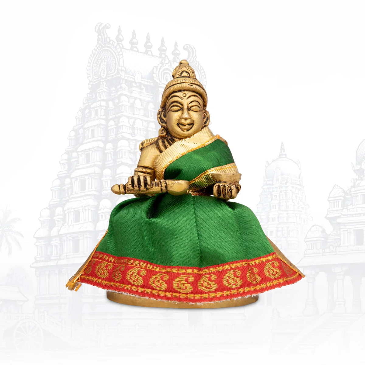 Amman Pavadai - 3 x 6 Inches | Satin Devi Vastra/ Mata Dress/ Jari Border Mata Poshak for Deity/Assorted Colour