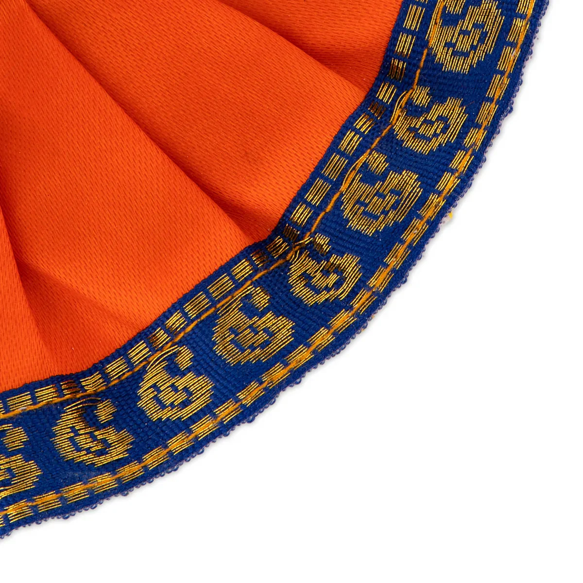Amman Pavadai - 3 x 6 Inches | Satin Devi Vastra/ Mata Dress/ Jari Border Mata Poshak for Deity/Assorted Colour - Image 4