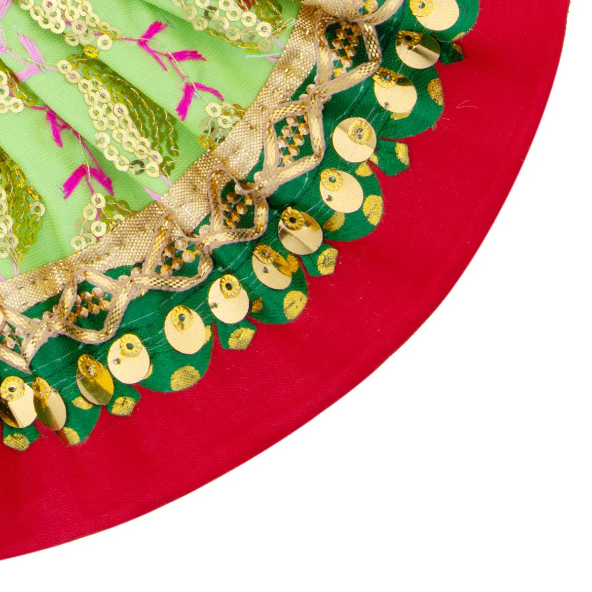 Amman Pavadai - 4 Inches | Devi Dress/ Mata Dress for Deity - Image 5