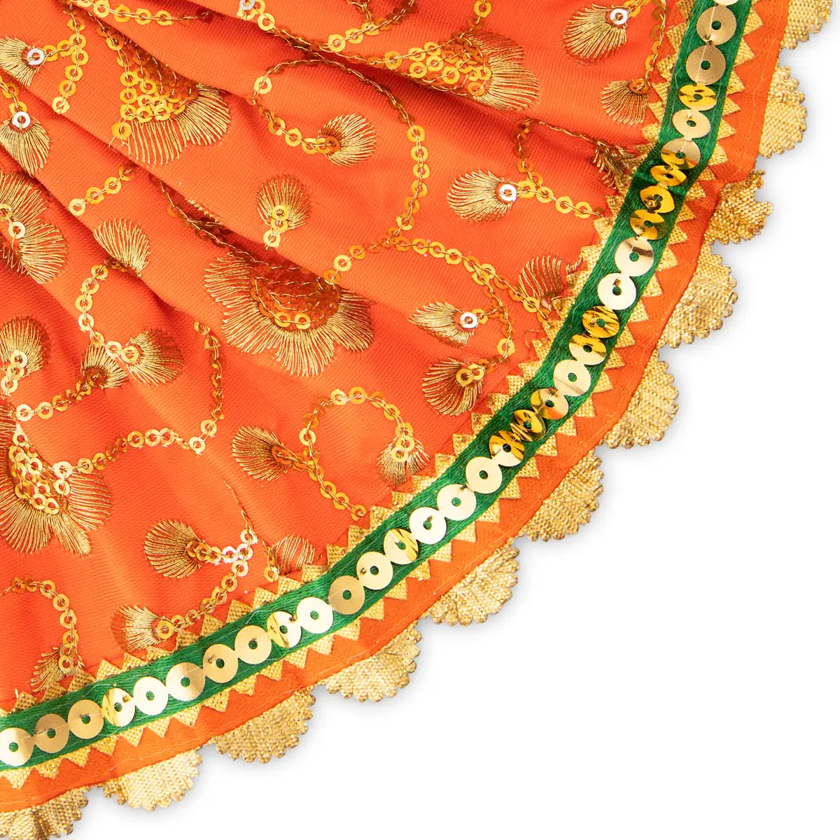 Amman Pavadai - 5 Inches | Mata Dress/ Devi Vastra/ Mata Poshak for Deity - Image 2