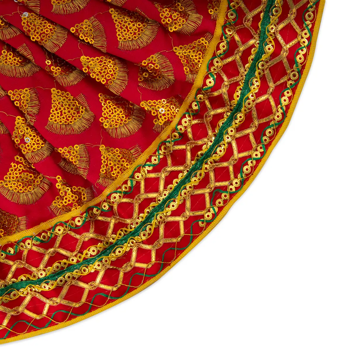 Amman Pavadai - 7 x 12 Inches | Mata Dress/ Devi Dress for Deity - Image 11