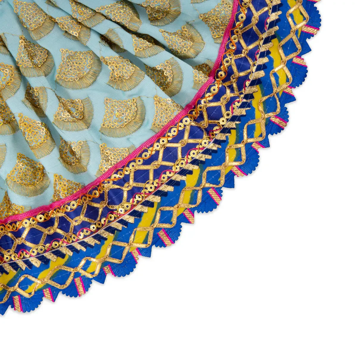Amman Pavadai - 7 x 12 Inches | Mata Dress/ Devi Dress for Deity - Image 12
