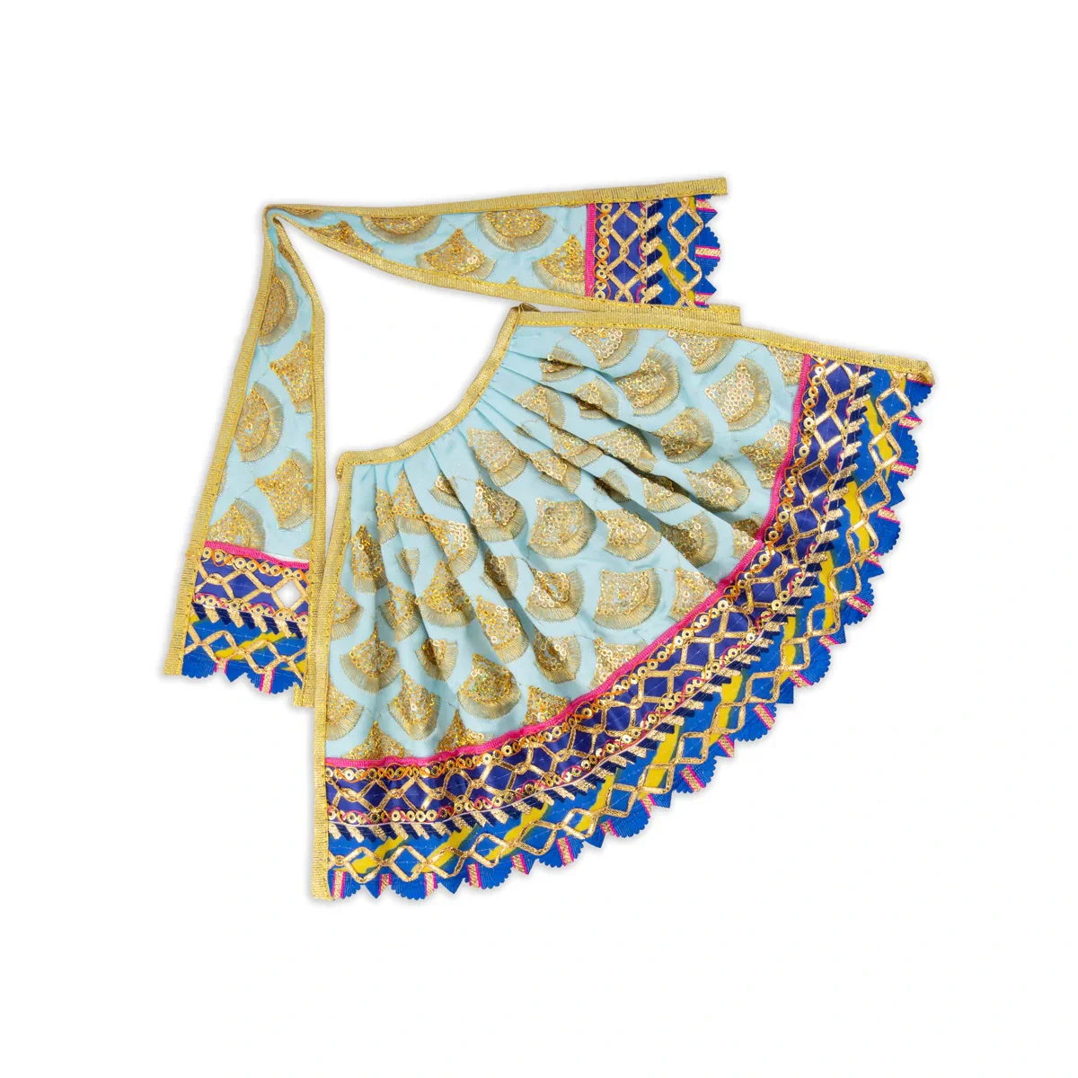 Amman Pavadai - 7 x 12 Inches | Mata Dress/ Devi Dress for Deity - Image 6