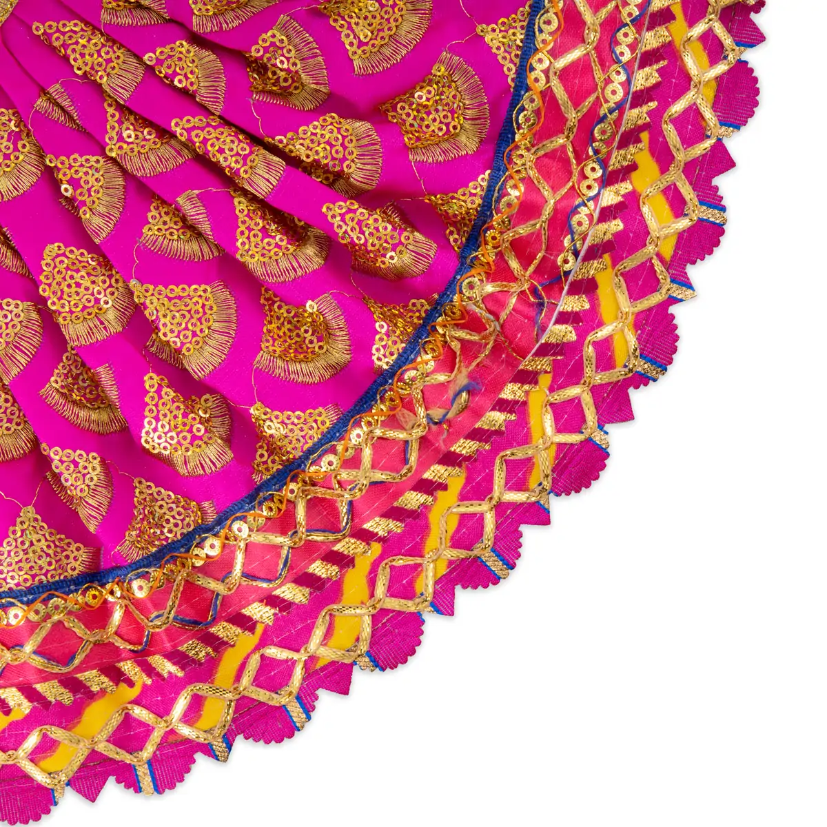Amman Pavadai - 7 x 12 Inches | Mata Dress/ Devi Dress for Deity - Image 9
