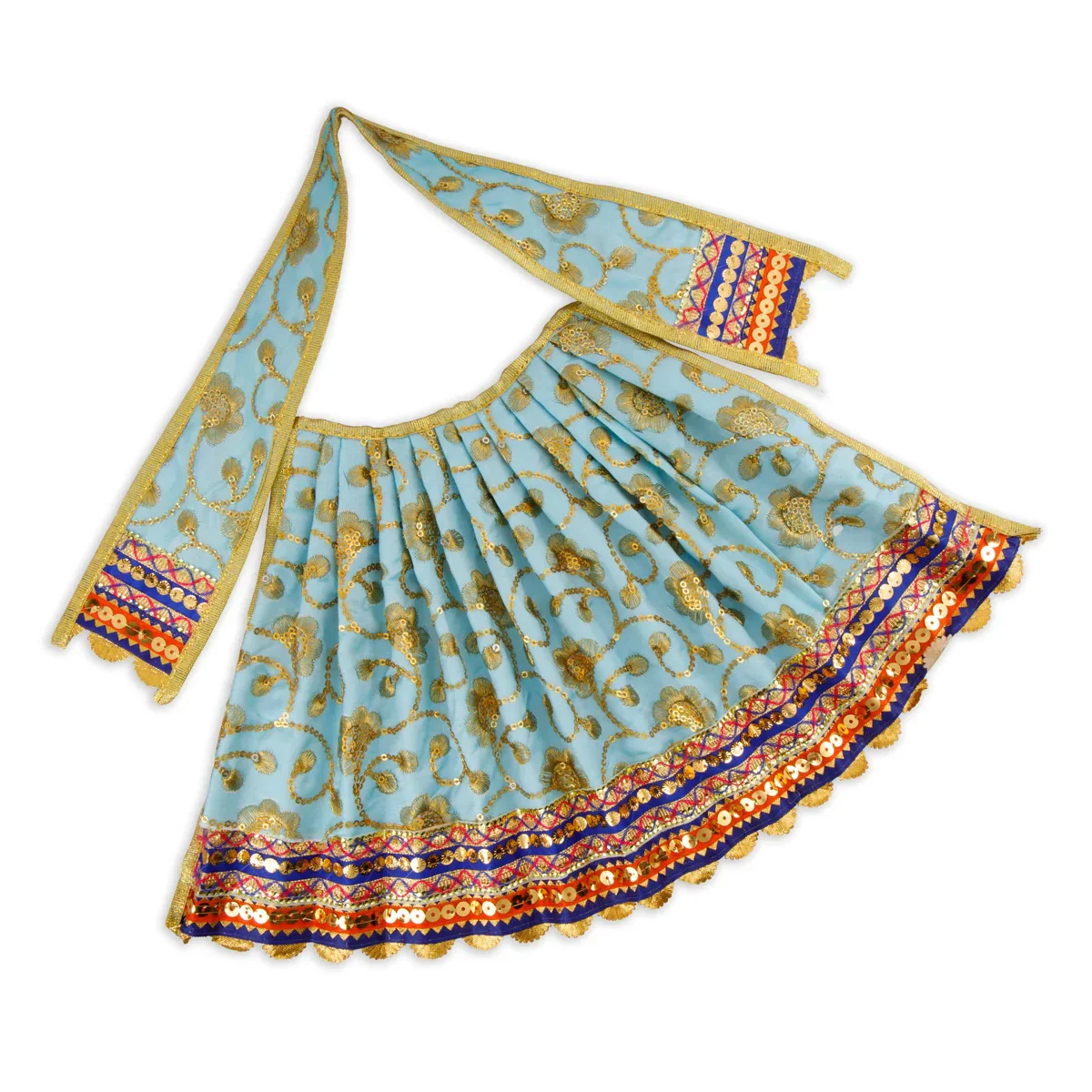 Amman Pavadai - 9 Inches | Mata Dress/ Devi Dress for Deity - Image 16