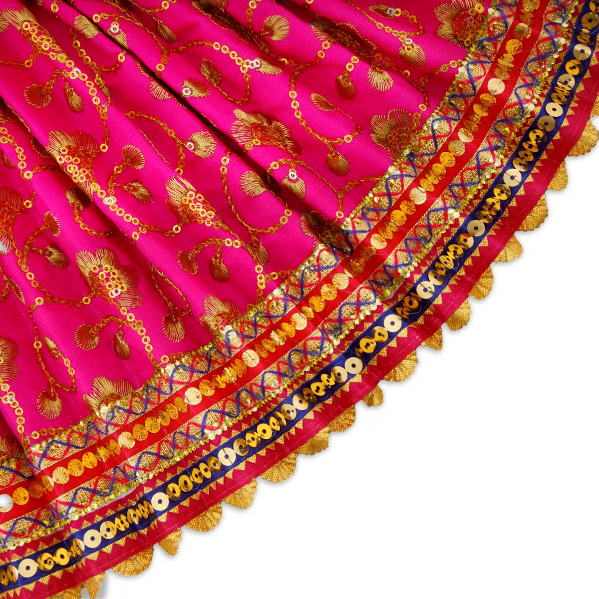 Amman Pavadai - 9 Inches | Mata Dress/ Devi Dress for Deity - Image 5