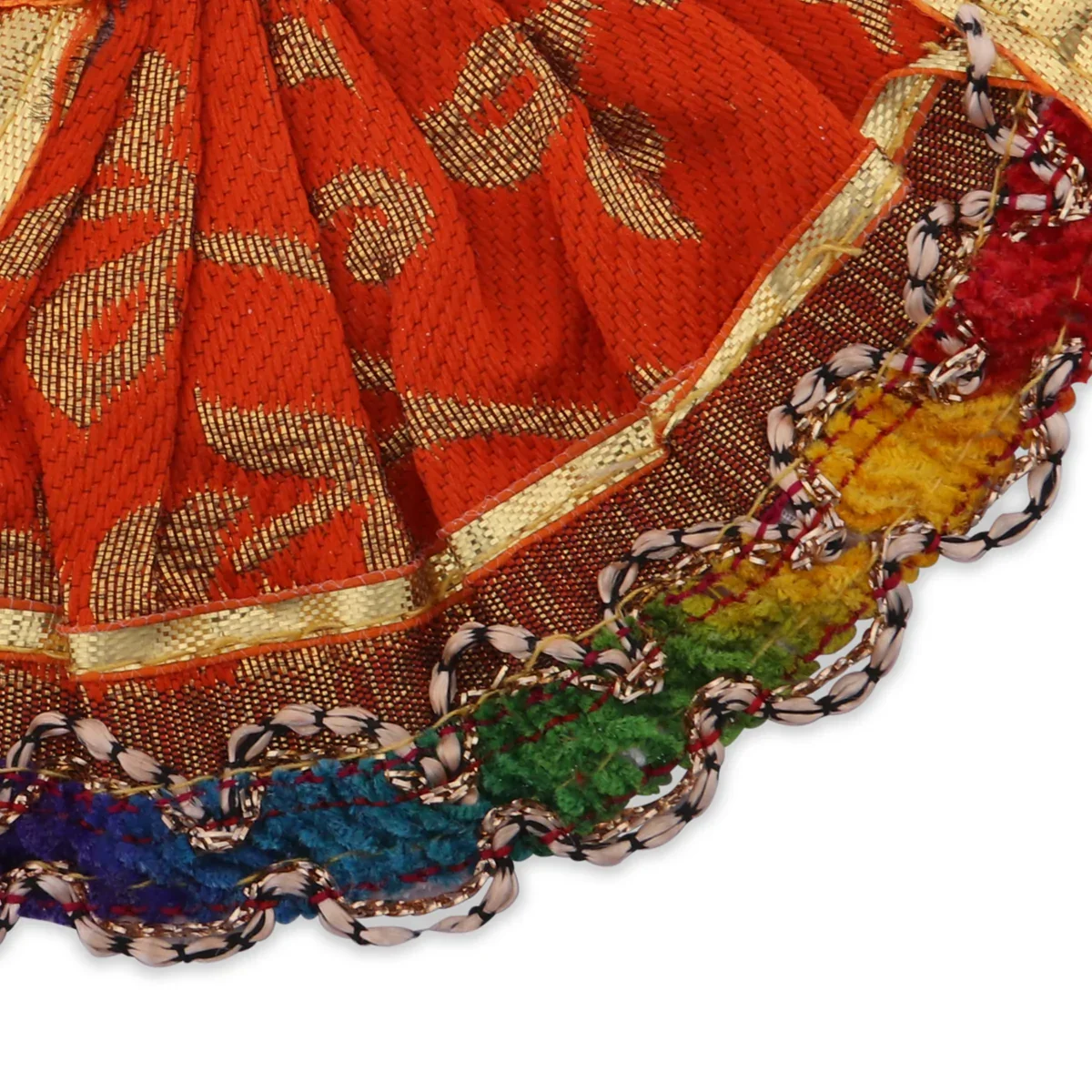Amman Pavadai | Fancy Amman Dress Mata Dress for Deity/ Assorted Colour - Image 11