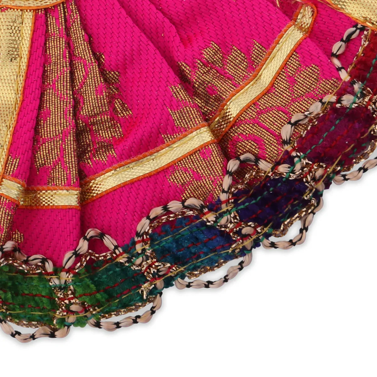 Amman Pavadai | Fancy Amman Dress Mata Dress for Deity/ Assorted Colour - Image 13