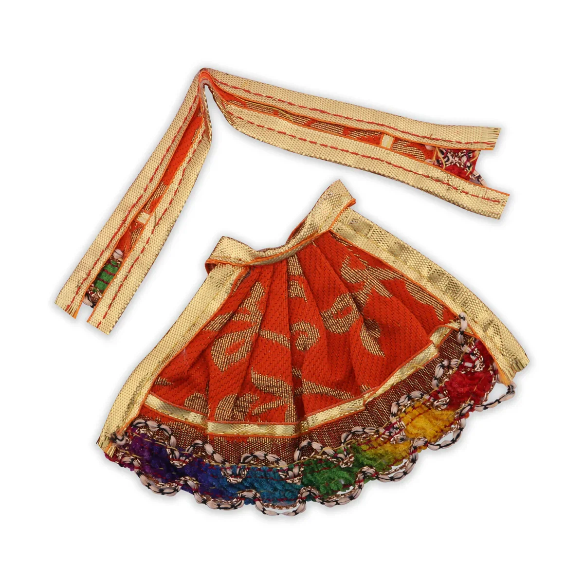 Amman Pavadai | Fancy Amman Dress Mata Dress for Deity/ Assorted Colour - Image 4