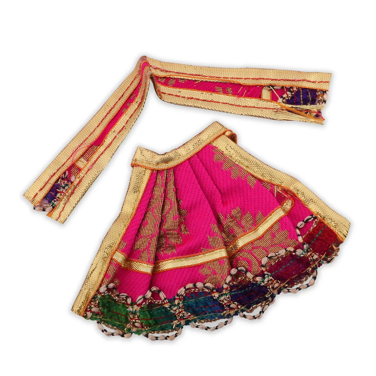 Amman Pavadai | Fancy Amman Dress Mata Dress for Deity/ Assorted Colour - Image 6