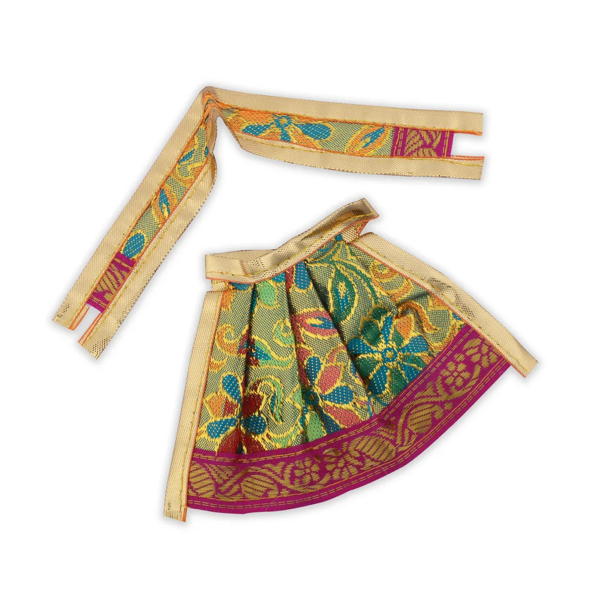 Amman Pavadai | Fancy Amman Dress Mata Dress for Deity/ Assorted Colour - Image 7