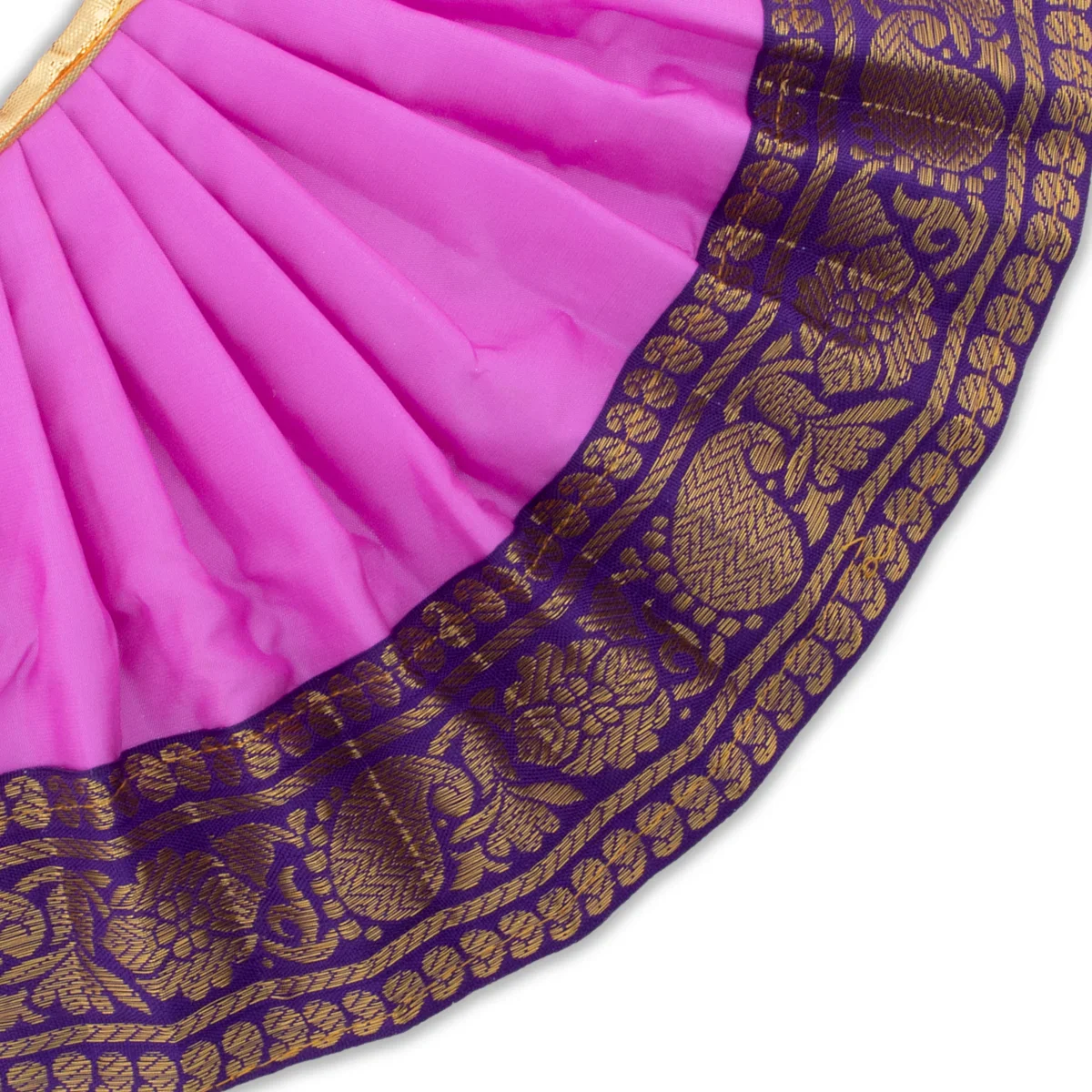 Devi Dress - 7 Inches | Karishma Apoorva Mata Clothes/ Jari Border Mata Dress for Deity/ Assorted Colour - Image 17