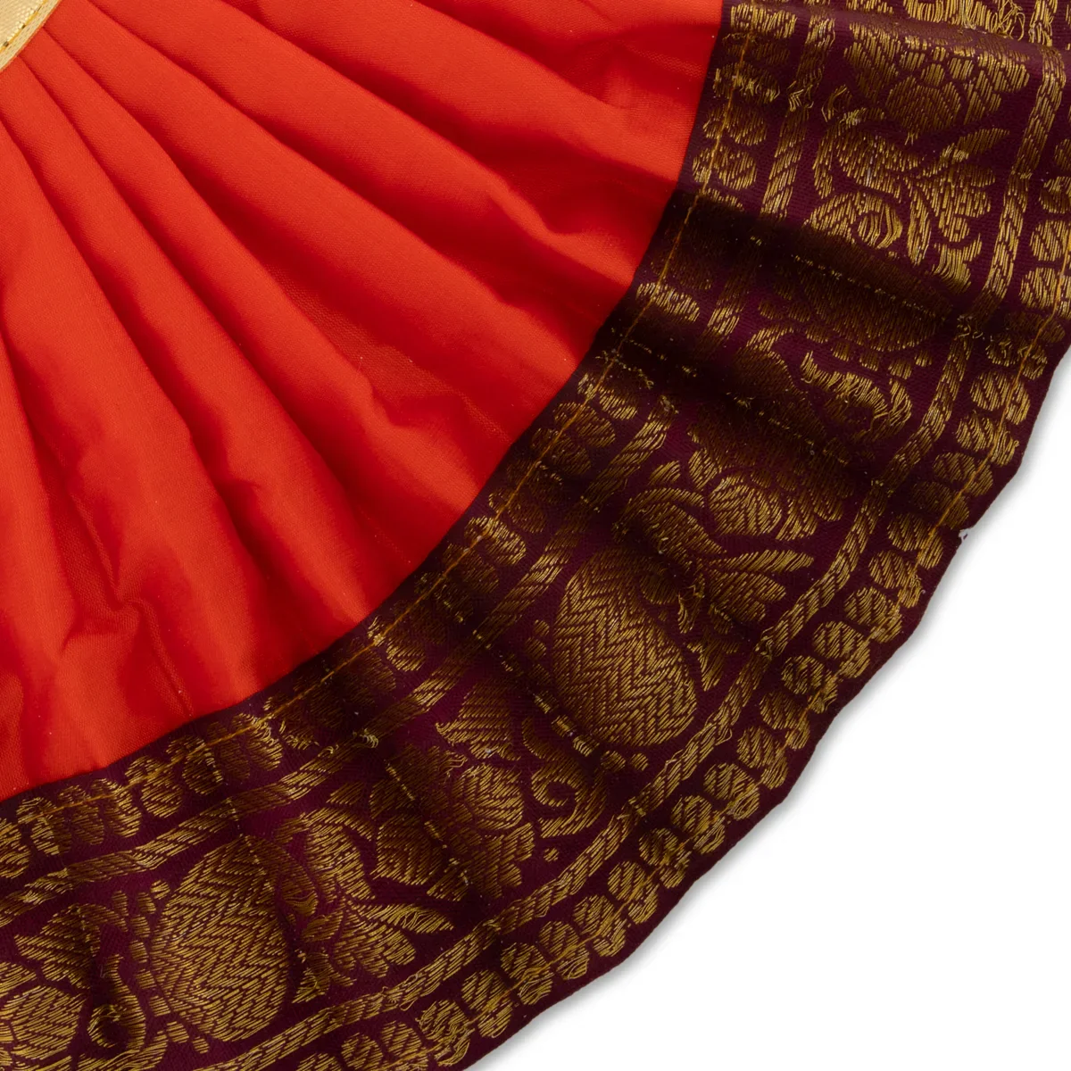 Devi Dress - 7 Inches | Karishma Apoorva Mata Clothes/ Jari Border Mata Dress for Deity/ Assorted Colour - Image 5