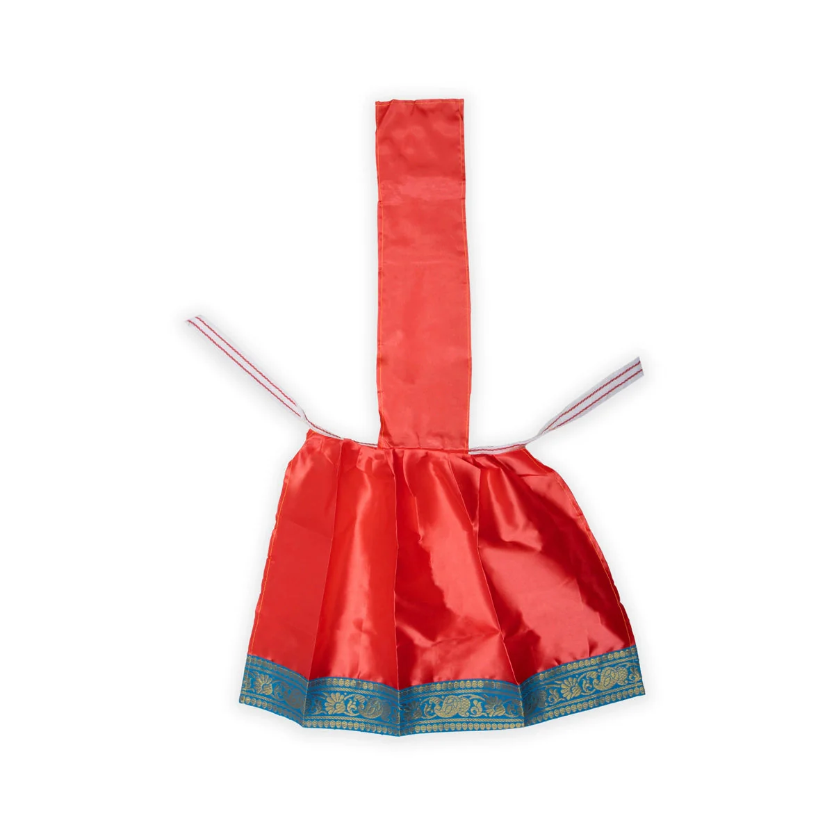 Amman Pavadai Thavani - 15 Inches | Satin with Jari Border/ Devi Dress for Deity/ Assorted Colour - Image 5