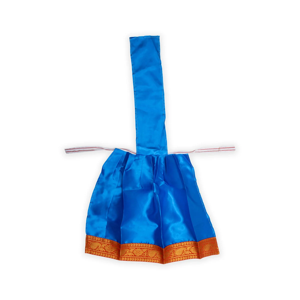 Amman Pavadai Thavani - 15 Inches | Satin with Jari Border/ Devi Dress for Deity/ Assorted Colour - Image 6