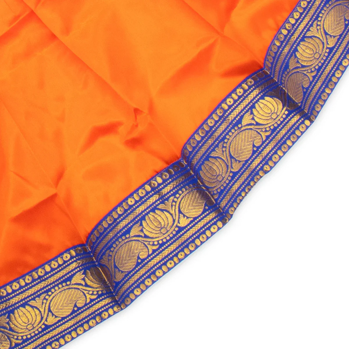 Amman Pavadai Thavani - 18 Inches | Satin with Jari Border/ Devi Dress for Deity/ Assorted Colour - Image 7