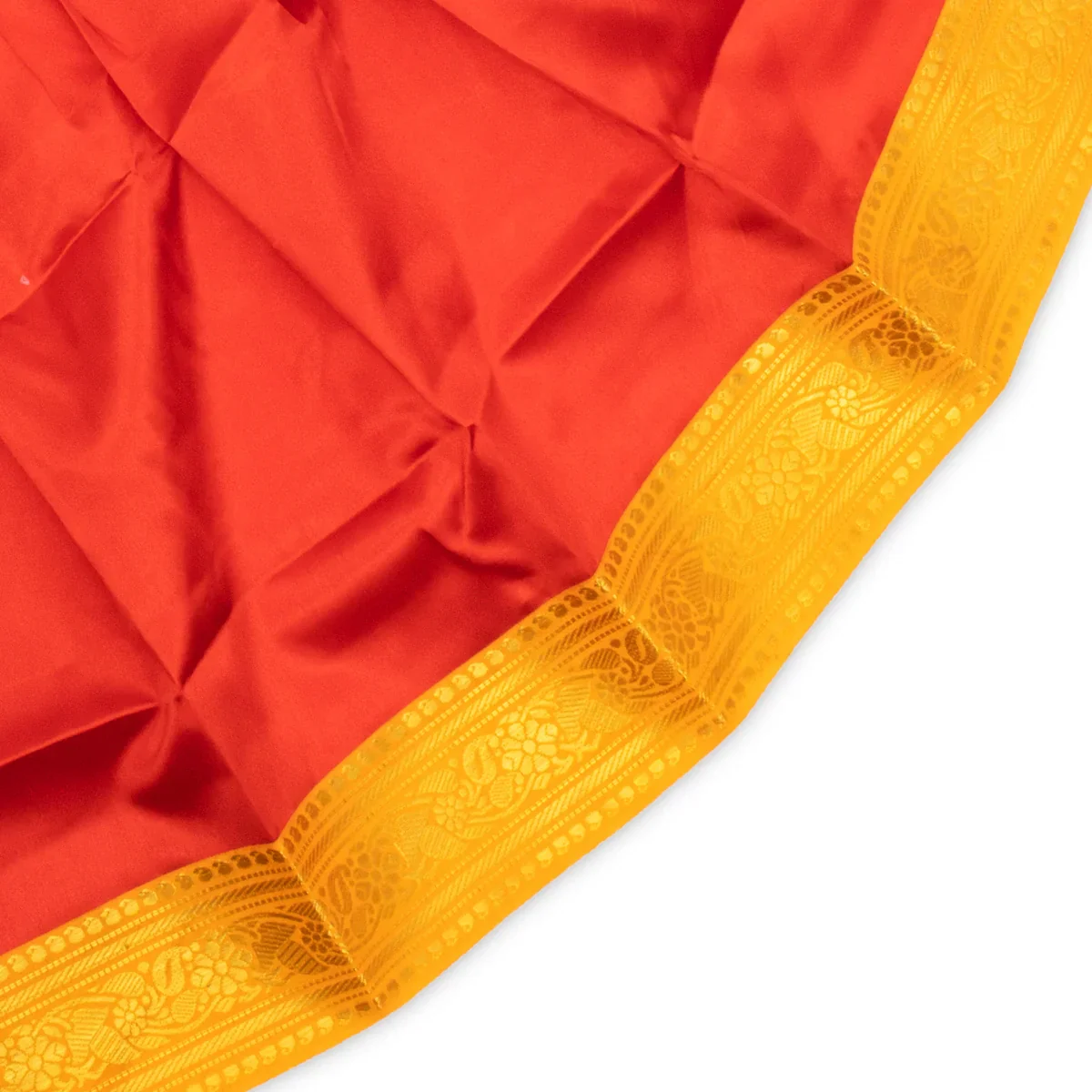 Amman Pavadai Thavani - 18 Inches | Satin with Jari Border/ Devi Dress for Deity/ Assorted Colour - Image 8