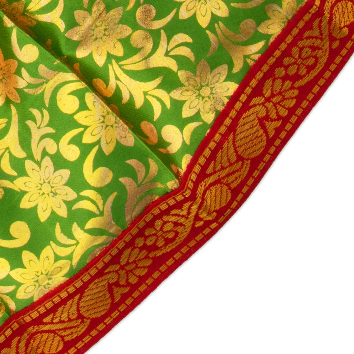 Amman Pavadai Thavani - 6 Inches | Satin with Jari Border/ Devi Dress for Deity/ Assorted Colour - Image 10