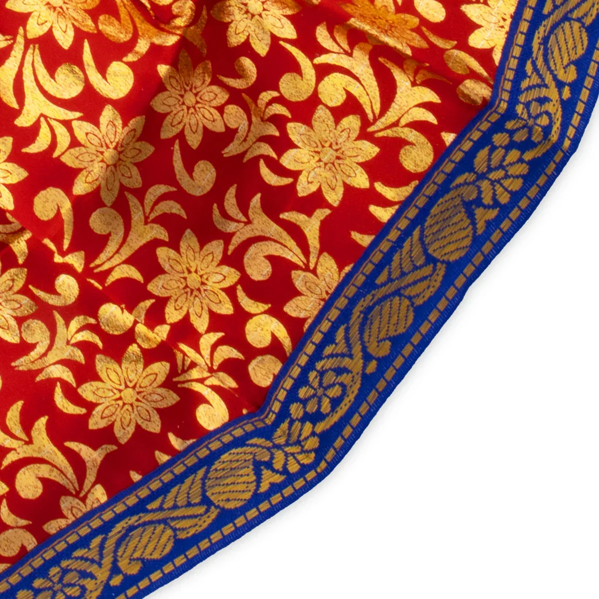 Amman Pavadai Thavani - 6 Inches | Satin with Jari Border/ Devi Dress for Deity/ Assorted Colour - Image 8