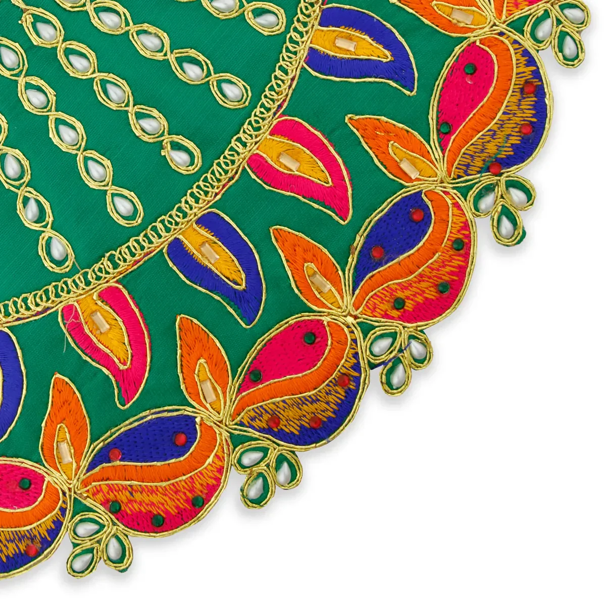 Amman Pavadai Thavani - 6 Inches | Mata Dress/ Devi Dress for Deity - Image 4