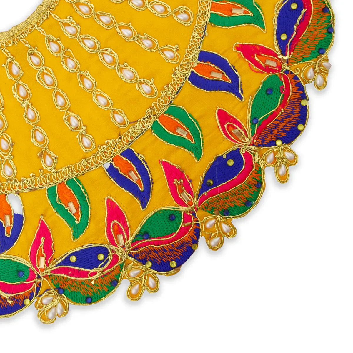 Amman Pavadai Thavani - 6 Inches | Mata Dress/ Devi Dress for Deity - Image 6