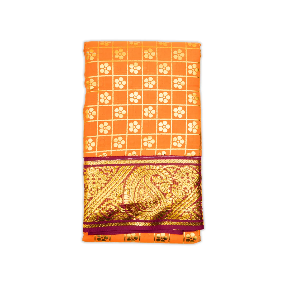 Amman Saree - 6 Mtr | Devi Dress/ Satin Material/ Deity Dress/ Saree for Goddess - Image 4