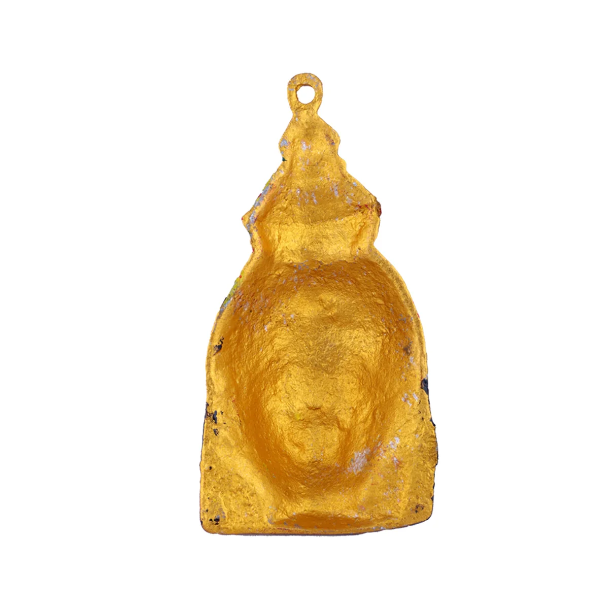 Ammavari Face - 6 x 3 Inches | Zinc Vara Lakshmi Face/ Yellow Amman Mugam for Deity/ 70 Gms Approx - Image 5