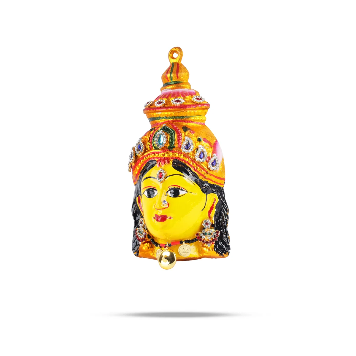Ammavari Face - 8 x 4 Inches | Laxmi Devi Face/ Vara Lakshmi Face/ Varalakshmi Amma Face for Deity - Image 4
