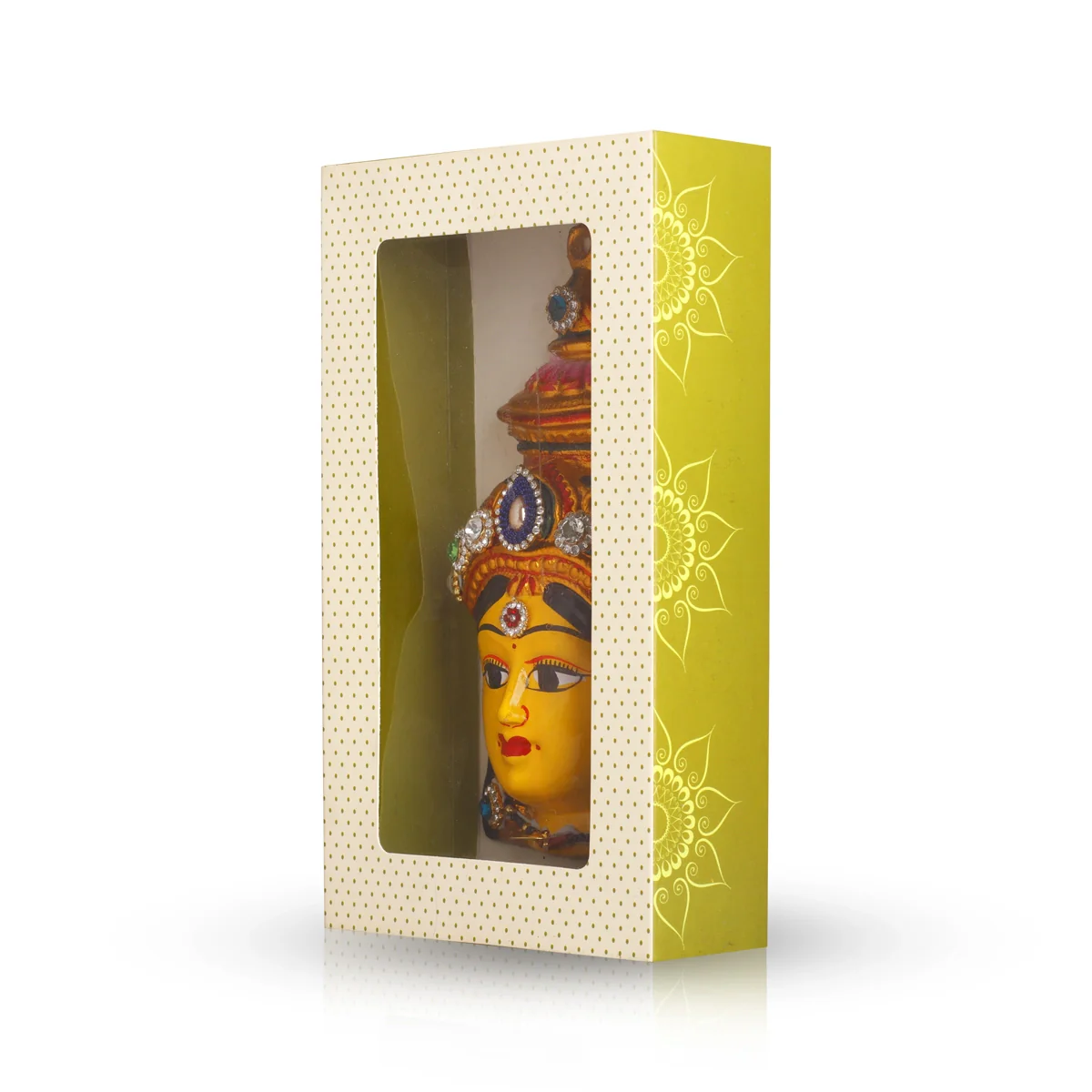 Ammavari Face - 8 x 4 Inches | Vara Lakshmi Face/ Laxmi Devi Face/ Varalakshmi Amma Face for Deity - Image 5