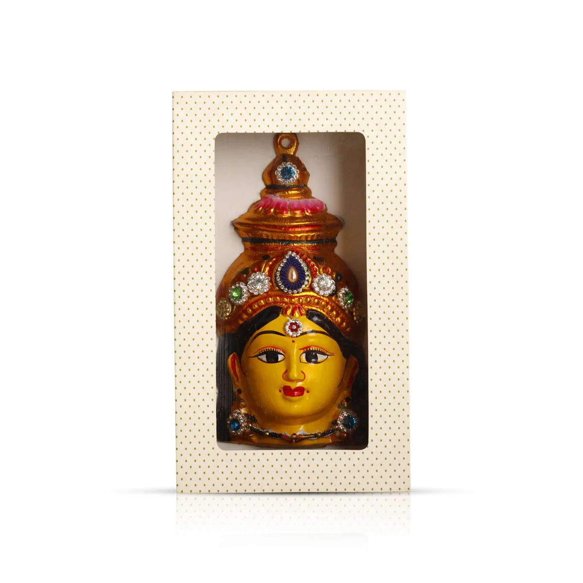 Ammavari Face - 8 x 4 Inches | Vara Lakshmi Face/ Laxmi Devi Face/ Varalakshmi Amma Face for Deity - Image 7