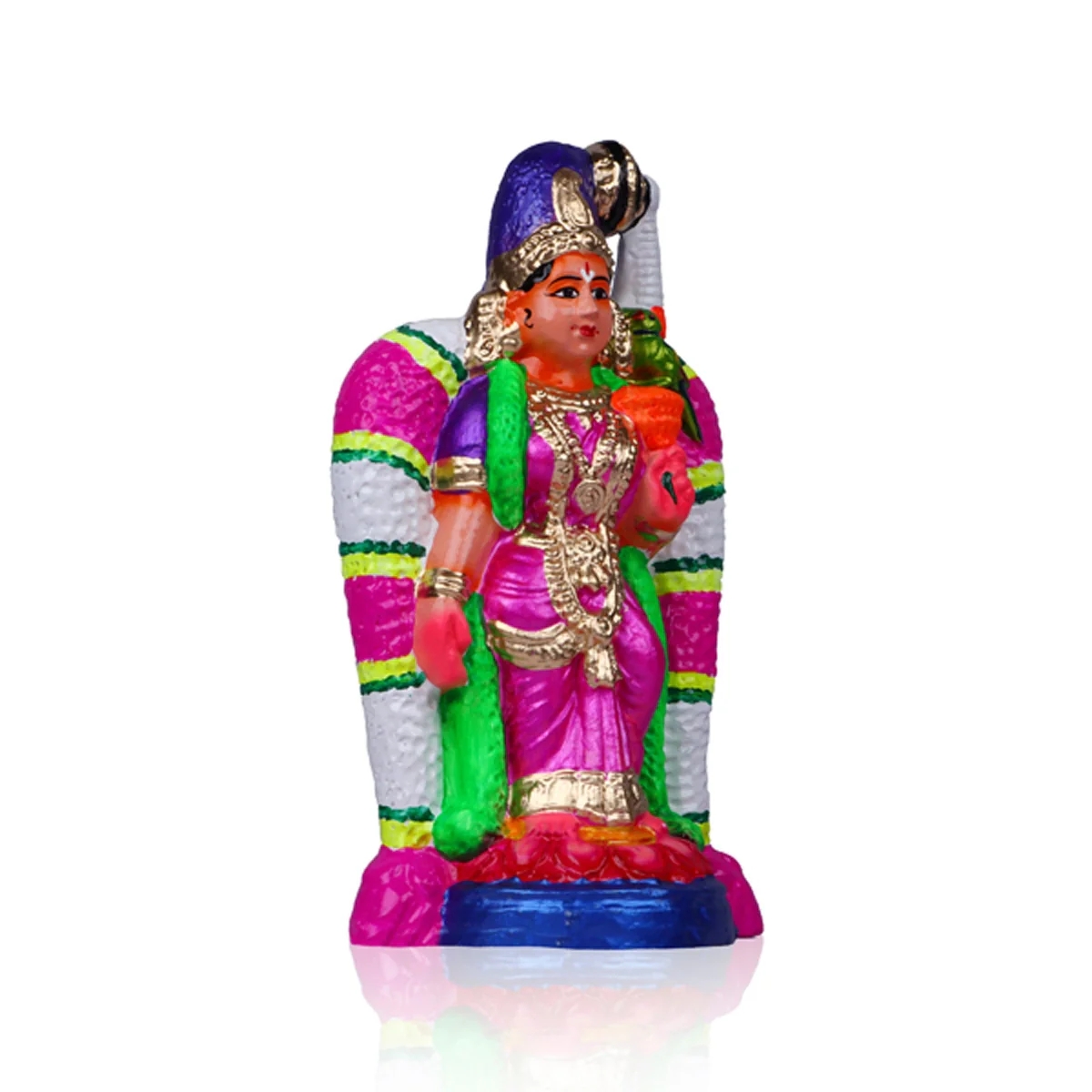 Andal Clay Golu Bommai - 10 Inches | Giri Golu Doll/ Navaratri Golu Bomma/Gombe/Bommai - Image 2
