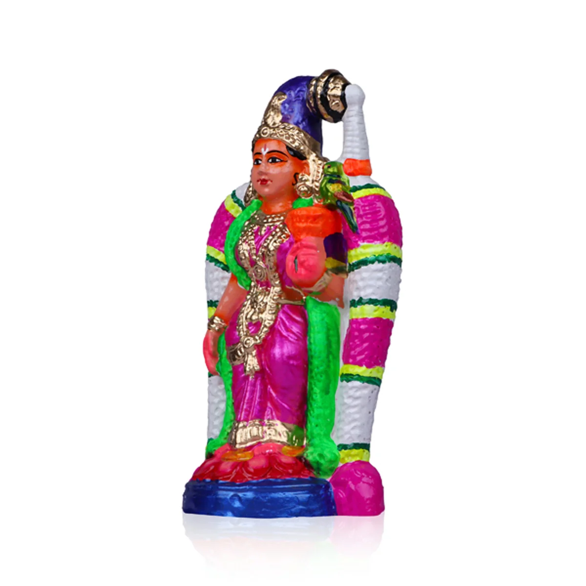 Andal Clay Golu Bommai - 10 Inches | Giri Golu Doll/ Navaratri Golu Bomma/Gombe/Bommai - Image 3