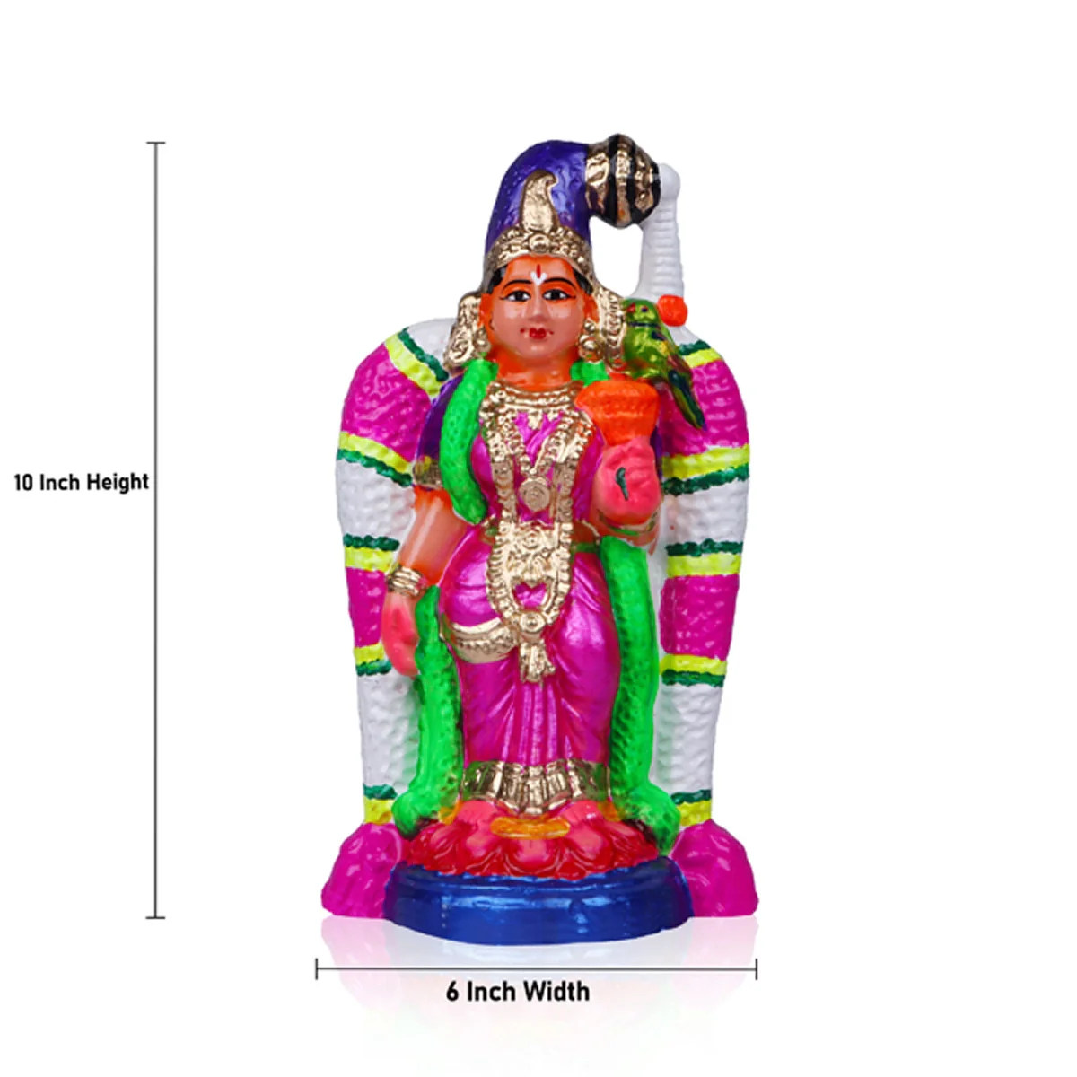 Andal Clay Golu Bommai - 10 Inches | Giri Golu Doll/ Navaratri Golu Bomma/Gombe/Bommai - Image 5