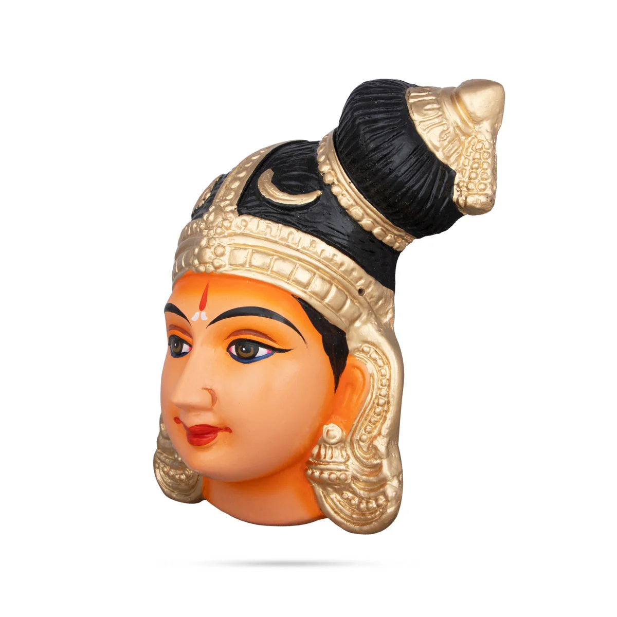 Andal Face Paper Mache Golu Bommai - 8 x 6 Inches | Giri Golu Doll/ Navaratri Golu Bomma - Image 2