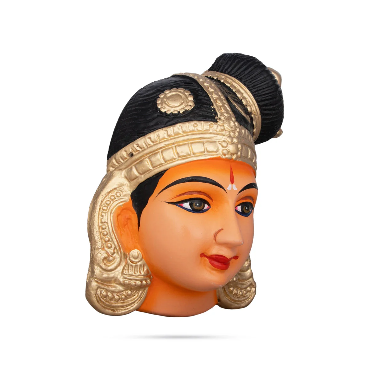 Andal Face Paper Mache Golu Bommai - 8 x 6 Inches | Giri Golu Doll/ Navaratri Golu Bomma - Image 3