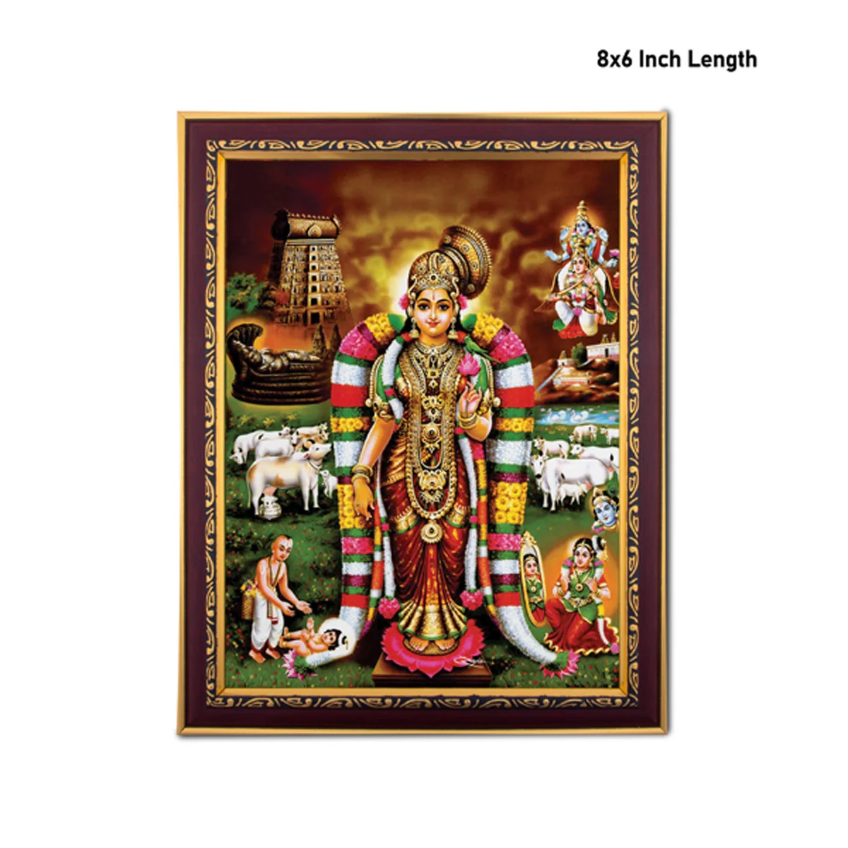 Andal Goda Devi Photo Frame | Wall Decor/ Picture Frame For Home Temple And Pooja Rooms - Image 3