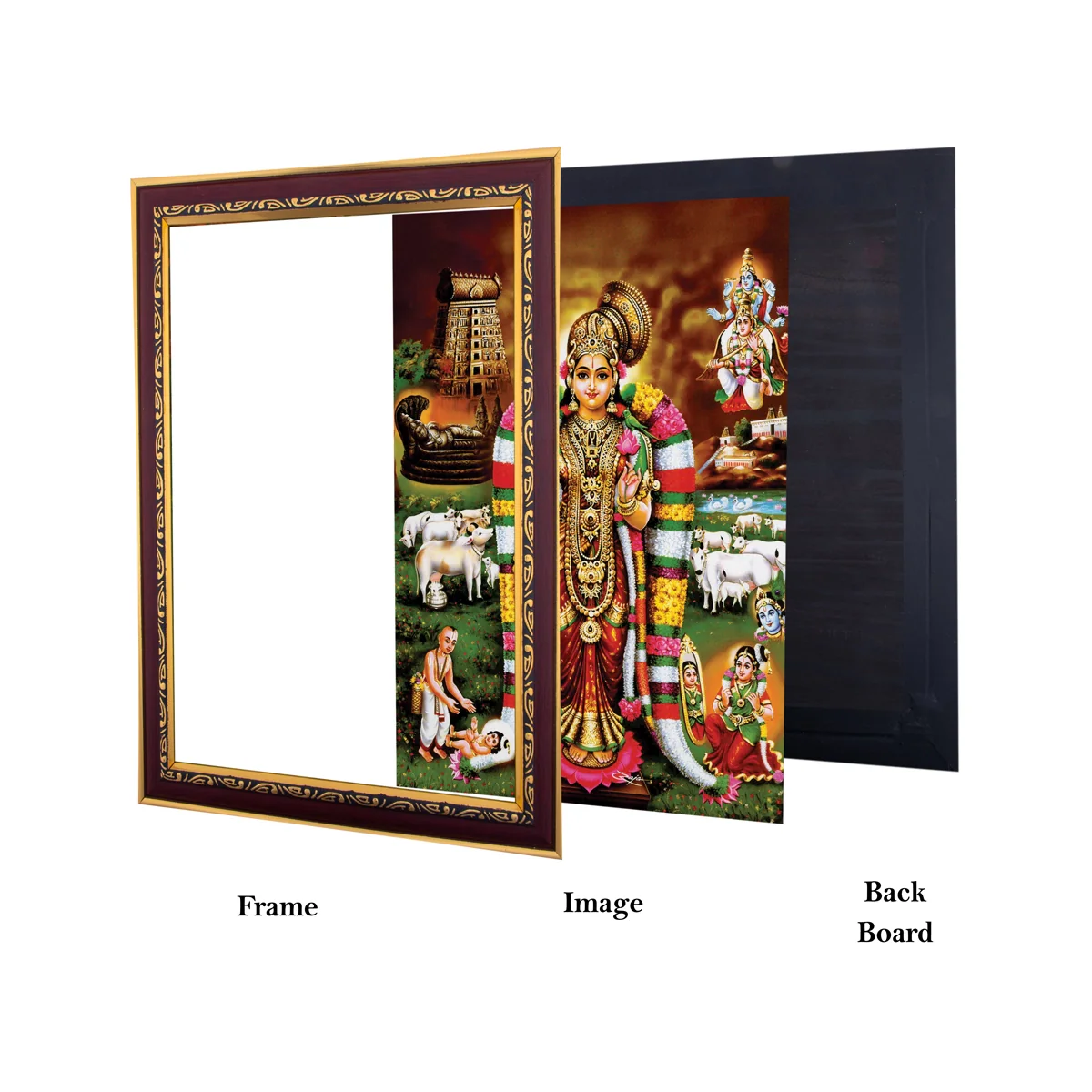 Andal Goda Devi Photo Frame | Wall Decor/ Picture Frame For Home Temple And Pooja Rooms - Image 4
