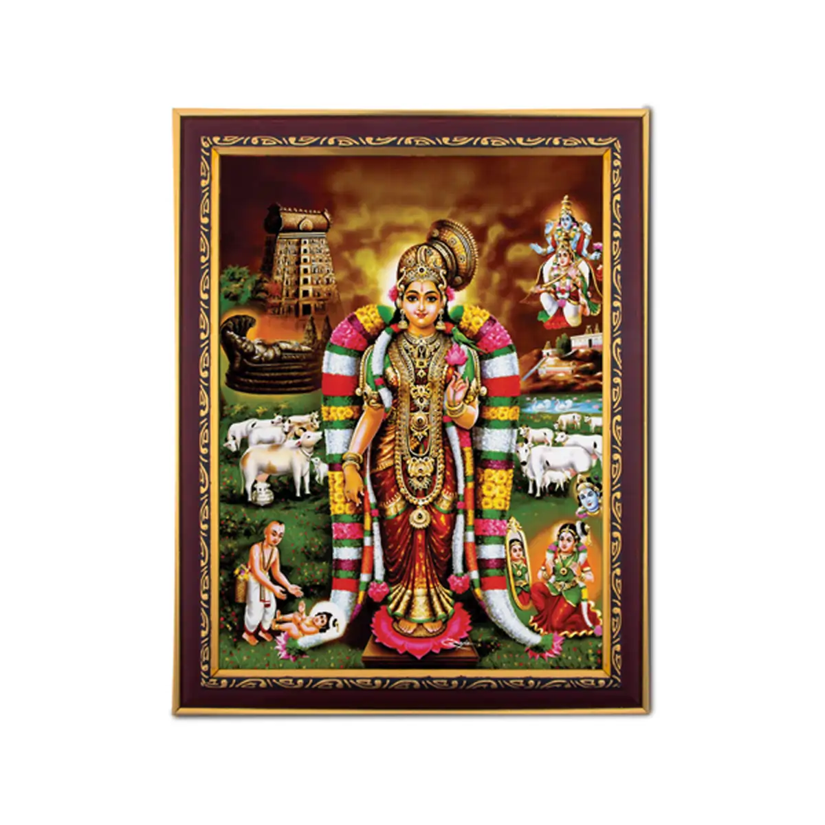Andal Goda Devi Photo Frame | Wall Decor/ Picture Frame For Home Temple And Pooja Rooms - Image 7