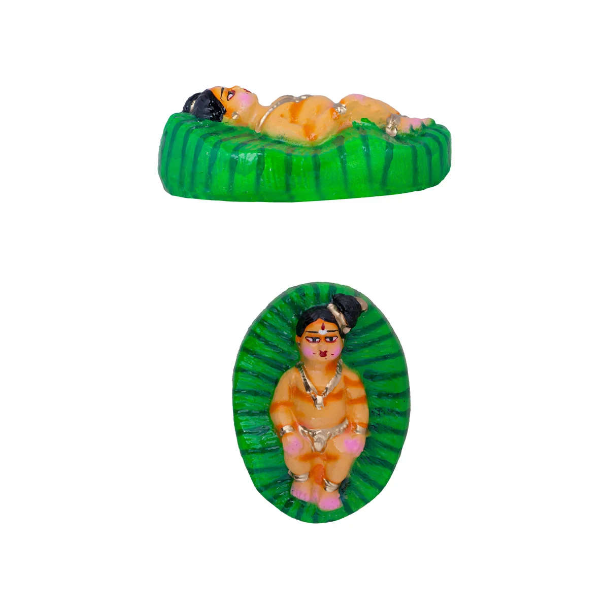Andal Jananam Clay Golu Bommai Set - 10 x 5 Inches | Giri Golu Doll/ Navaratri Golu Bomma/Gombe/Bommai - Image 6