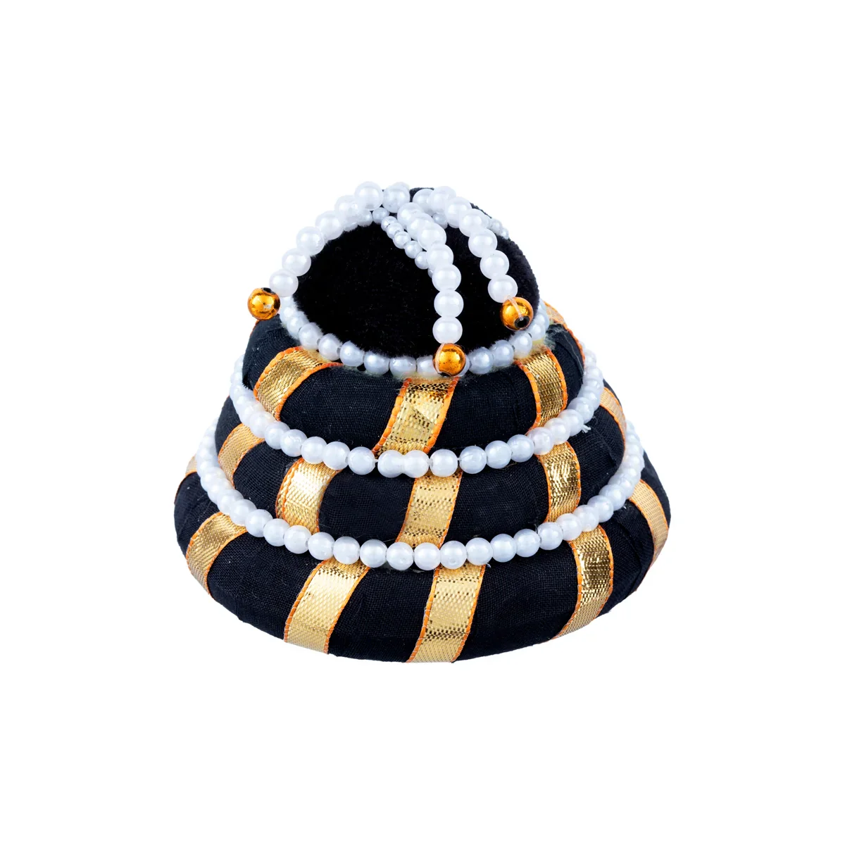 Andal Kondai - 3.5 Inches | Moti Beads Andal Kondai/ Hair Accessory for Deity - Image 6